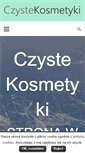 Mobile Screenshot of czystekosmetyki.pl